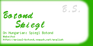 botond spiegl business card